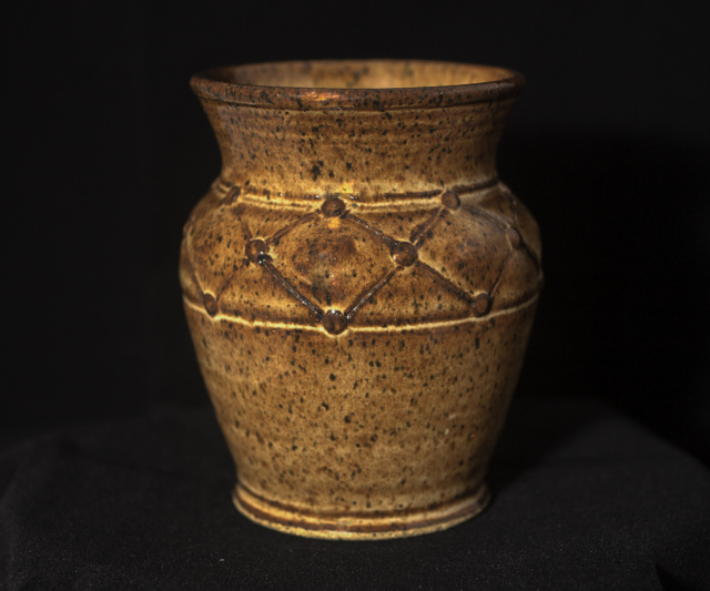 Small Brown Speckled Vase